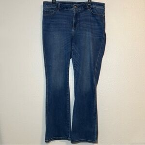 J. Jill Size 18T Rainforest Wash Modern Slim Boot Cut Denim Jeans
